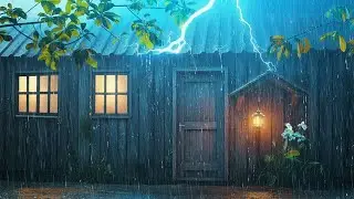 Torrential Rain and Thunder Reverberating on a Metal Roof to Heal and Restore Positive Energy