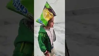 PURVI NE BANAI CHIPS KE PACK SE CAP #babyshorts #babyboy #funnykids #viral #cutebaby #funniestvideo