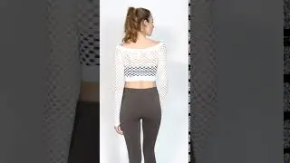 Kurveshop Mesh Crop Top Dance Wear
