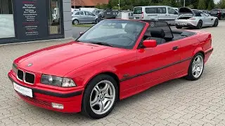 BMW 318i Cabrio Leder T&Uuml;V NEU in rot E36