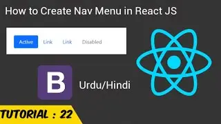 Navigation Menu in React JS 2021 |  Menu in React JS | React Bootstrap | Urdu/Hindi