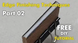 Leather Edge Finishing Techniques - Part 02 🟡 Free Tutorial 🟡 آموزش رایگان پرداخت لبه چرم - قسمت دوم