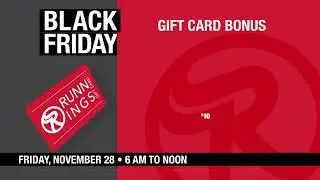 Runnings Black Friday GIFT CARD BONUS
