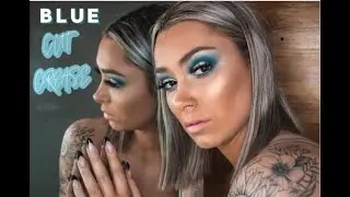 BOLD & BRIGHT BLUE EYESHADOW MAKE UP TUTORIAL | HANNAH MARIE