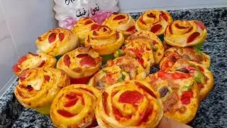 سندوتشات ع شكل ورده بالمايه والدقيق#مدارس #نص رغيف