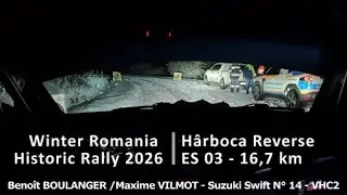10&deg; Winter Romania Historic Rally - N&deg;14 Beno&icirc;t Boulanger/Maxime Vilmot - Suzuki Swift VHC2 - Es.03