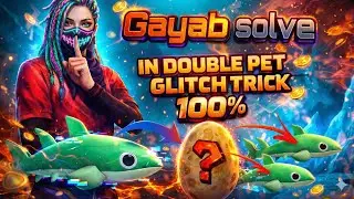 Double pet glitch, Anda Gayab problem solve, #freefire #steelapet #newpet #doublepet #shark #ffree 