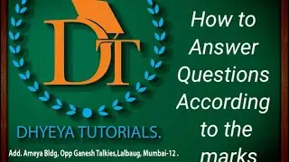 S.S.C/H.S.C/Graduation Exam : How To Answer Questions According To Marks