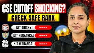 Top 3 NITs Cutoffs EXPOSED! 🚨 CSE Closing Ranks (Trichy, Surathkal, Warangal)