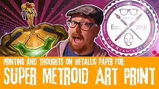 Super Metroid Fine Art Geek Print by Tom Ryan's Studio on Metallic Paper WHAT?????