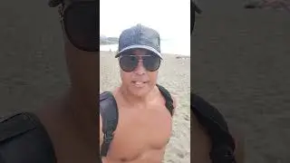 Beach walk Malaga Spain with James Kwong of Village People Band!