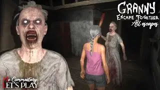SCARIEST GRANNY ESCAPE TOGETHER Moments 😱13 | Live Gameplay | WhoAmI Jr. Gaming #shorts #shortsfeed