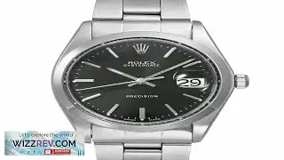 ROLEX Oysterdate 6694 Black Case Size 34mm x 34mm Men's Used Watch
