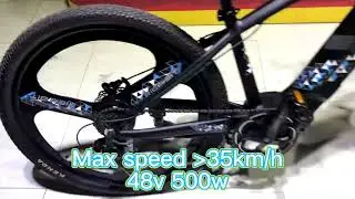 500w Mountain Electric Bikes 29 Inch Wheels 48v 14Ah Integrated Motor Cysm M520