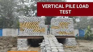 vertical pile load test full details step by step...must watch for beginners..👍👍