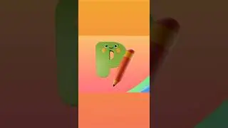 Learn english alphabet and words. ABCD for kindergarten kids
