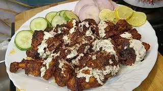 Tandoori Chicken Masala | Dhaba Style Tandoori Chicken Recipe | Laziz Lamhe