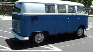 1965 Blue VW Bus Walkaround