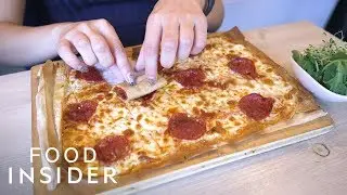 Super Thin Pizza Is Made For Rolling | What's It Taste Like
