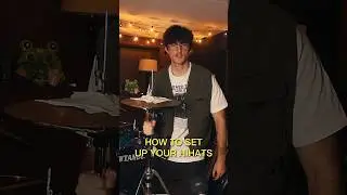 Setting up hihats #drums #drumming #hihat #drumsetup #drumtips #drumset #drummer #drumtutorial