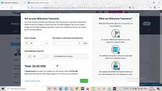 How to award project and set milstone in freelancer?