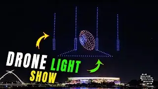 Time-lapse of a 500 Drone Light Show