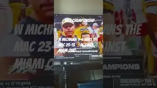 MAC CHAMPIONSHIP 23-14 W MICHIGAN