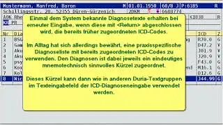 DURIA classic Anwender How-To: 31 ICD-Kodierung