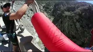 VR Bridge to Nowhere Bungee Jump with lost camera