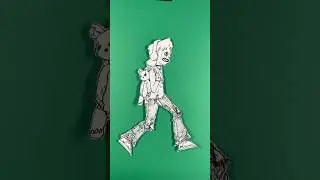 Walk Cycle with Cutouts #animator #animation #dragonframe #beauxsalix