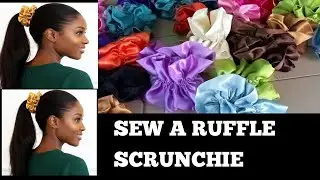 How to Sew a Ruffle Scrunchie  Easy DIY Tutorial #scrunchie