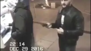 The moment you caught on CCTV.