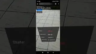 QR code AR scene trigger - sensor state dashboard #ar #card #iot