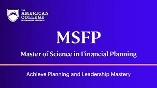 Launch Your Financial Planning Career With the MSFP Foundational Track