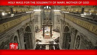 January 1 2025, Holy Mass for the Solemnity of Mary Mother of God | Pope Francis