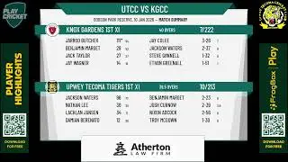 Upwey Tecoma Tigers 1st XI v Knox Gardens 1st XI