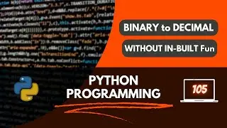 Python program to convert binary to decimal number