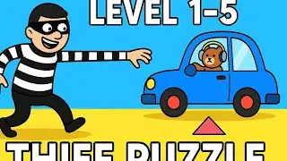 Thief Puzzle Levels 1&ndash;5 | Can You Outsmart the Traps? 😂🧠#ThiefPuzzle #PuzzleGame #MindPlayMode #Fun