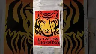 International Tiger day painting save tigers#tiger #painting #save #viralvideo #drawing #share #art