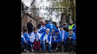Holocaust Remembrance Day in Israel and the Auschwitz German concentration camp memorial