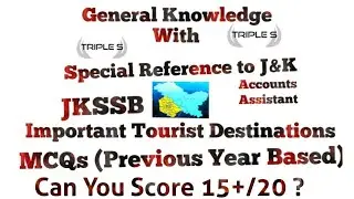 Important Tourist Destinations - Previous Year Based MCQs || Can You Score 15+/20 ?
