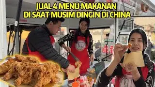 JUALAN MAKANAN SAAT DI MUSIM DINGIN DI DESA CHINA, JUAL 4 MENU APAKAH BISA HABIS?