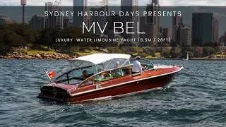 MV Bel | Luxury Private Boat Hire | Sydney Harbour Days