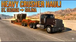 Heavy Crusher Haul! 🏗️ Moving Mining Tech across Utah! #ats #ats2 #truckingsims #steamgame #utah