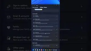 Create A Local Account On Windows 11