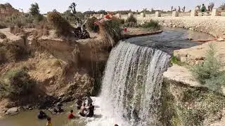 Egyptian Famous Waterfall Of Wadi El Rayan