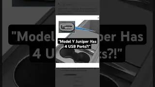 Did you know New Model Y Juniper has a total of 4 usb ports?