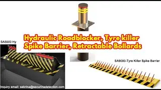 Securina Roadblocker, Tyre Killer Spike Barrier, Traffic Control Bollards Demostration
