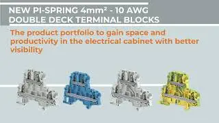 TE’s SNK Double Deck Terminal Blocks