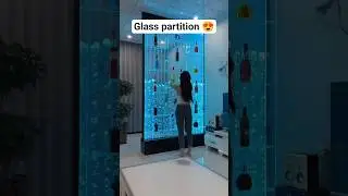 Beautiful GLASS partition #wall #partition #interiordesign #home #homedecor #trending #viralshort
